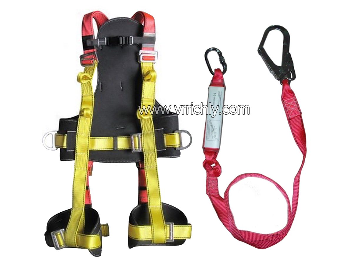 เข็มขัดนิรภัยแบบเต็มตัว รุ่น MS-777+Absorber Webbing 1 Hook